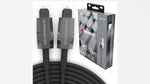 Setup showing Monster Toslink cable connecting TV and audio receiver