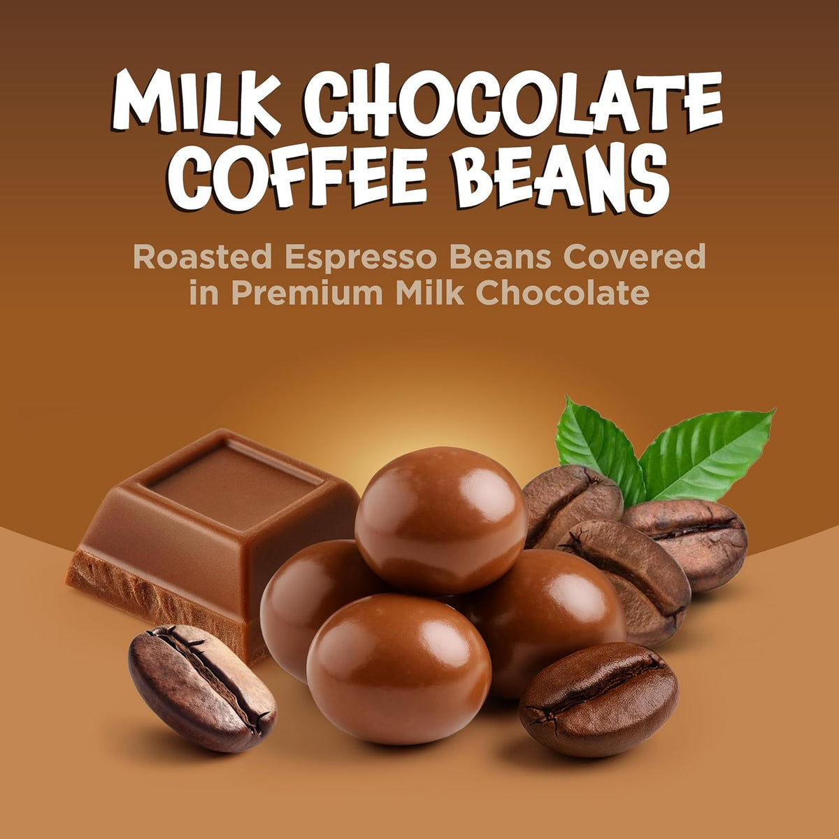 Gourmet chocolate coffee beans used as a decorative topping on a frosted cake