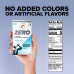 Gatorade Glacier Freeze electrolyte powder sticks box back side