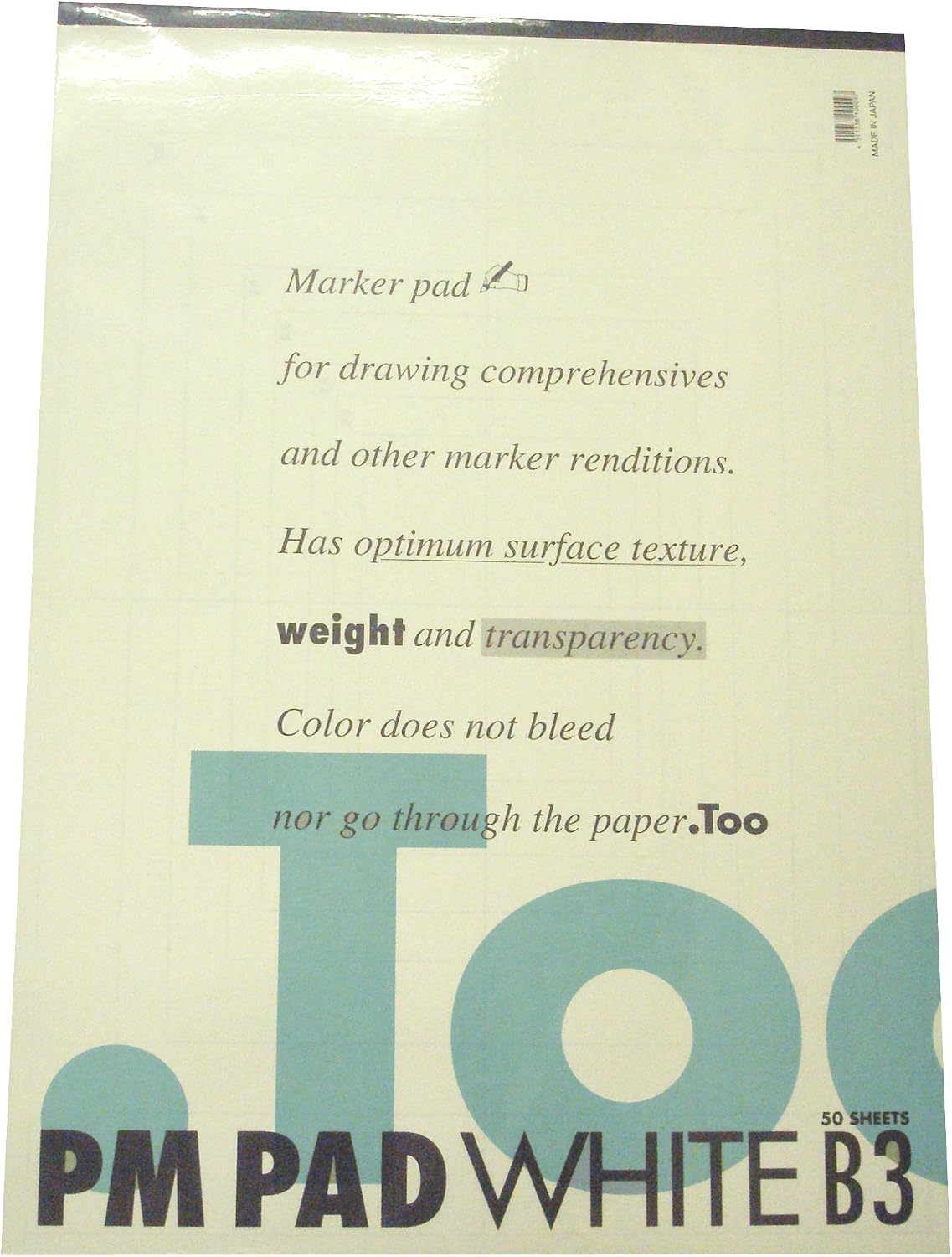 Copic PM Pad B3 50 Sheets front view professional layout paper