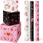 WERNNSAI Valentine heart wrapping paper rolls front collection view
