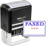MaxMark Large Self-Inking Rubber Date Office Stamp with Received Phrase & Date - Blue/Red Ink, 12-Year Band - Style 5 - Image 14