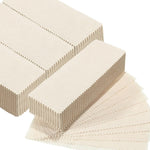 Loopeer natural muslin epilating face wax strips packaging front view showing the precut cloth strips.
