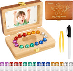 Windspeed wooden baby tooth keepsake box front view