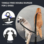 Premium foam padded handles on the Uppetly dual leash highlighting ergonomic grip and control.