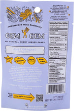 Gem Gem three pack five ounce ginger chews bags authentic USA import
