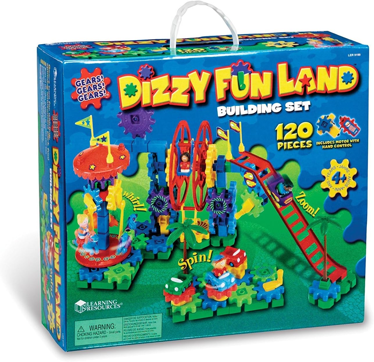Learning Resources Gears Dizzy Fun Land front view box packaging