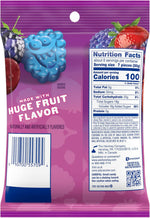 Back packaging of Jolly Rancher Very Berry Gummies displaying ingredients list and nutritional information.