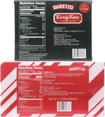 Red and white peppermint flavored edible stirring spoons for hot cocoa