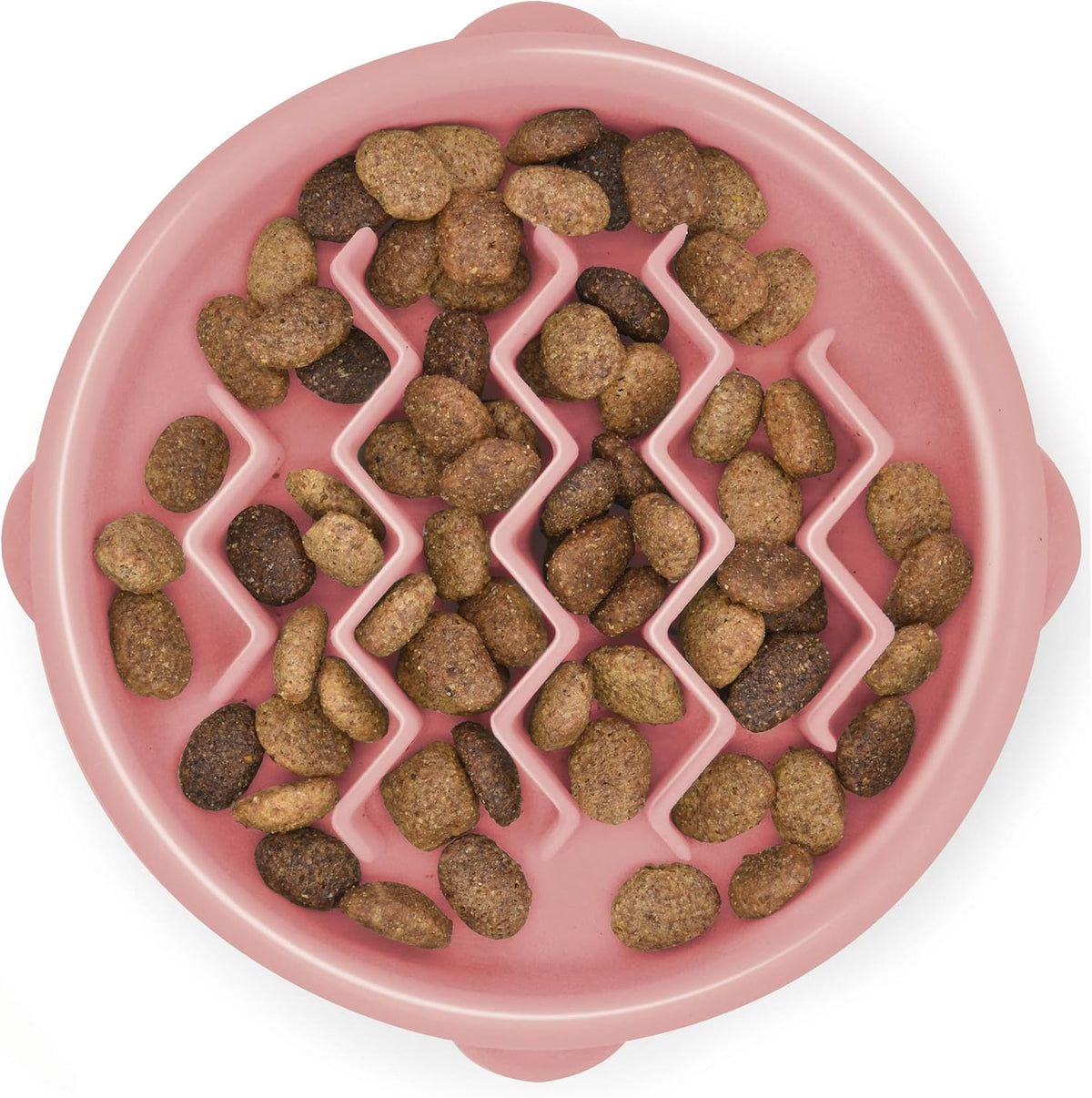 Outward Hound Fun Feeder Slo Bowl - Large 4Cup Capacity, Slow Feeding, Medium to Large Dogs, NonSlip, Blue, Notch Pattern - Image 12
