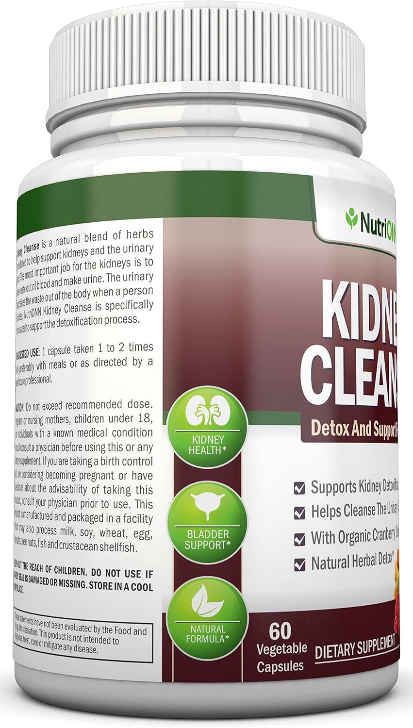 NutriONN kidney cleanse organic cranberry extract detail