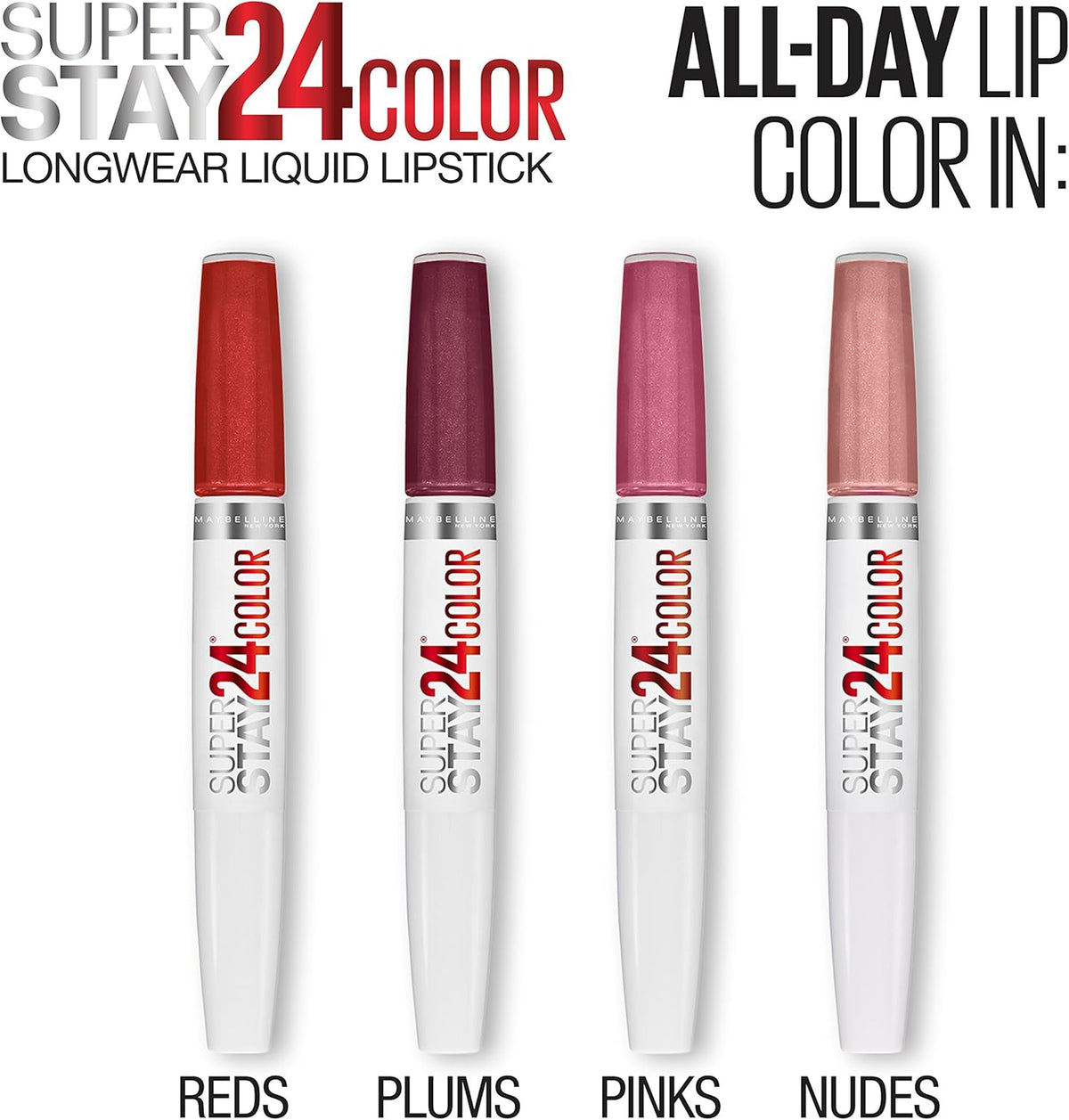 Maybelline Super Stay 24, 2-Step Liquid Lipstick Makeup, Long Lasting Highly Pigmented Color with Moisturizing Balm, Keep Up The Flame, Red, 1 Count - Image 10