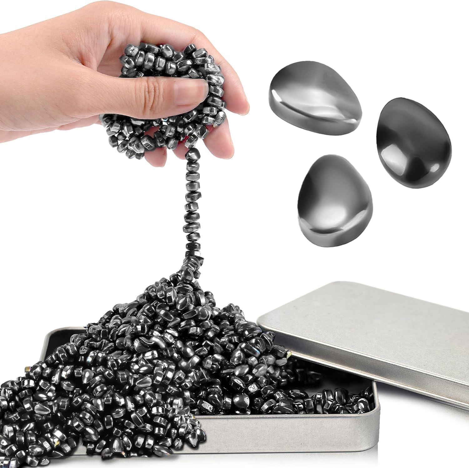 Chilvil magnetic ferrite putty fidget toy front view