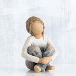 Willow Tree Spirited Child figurine side angle showing sculpted details