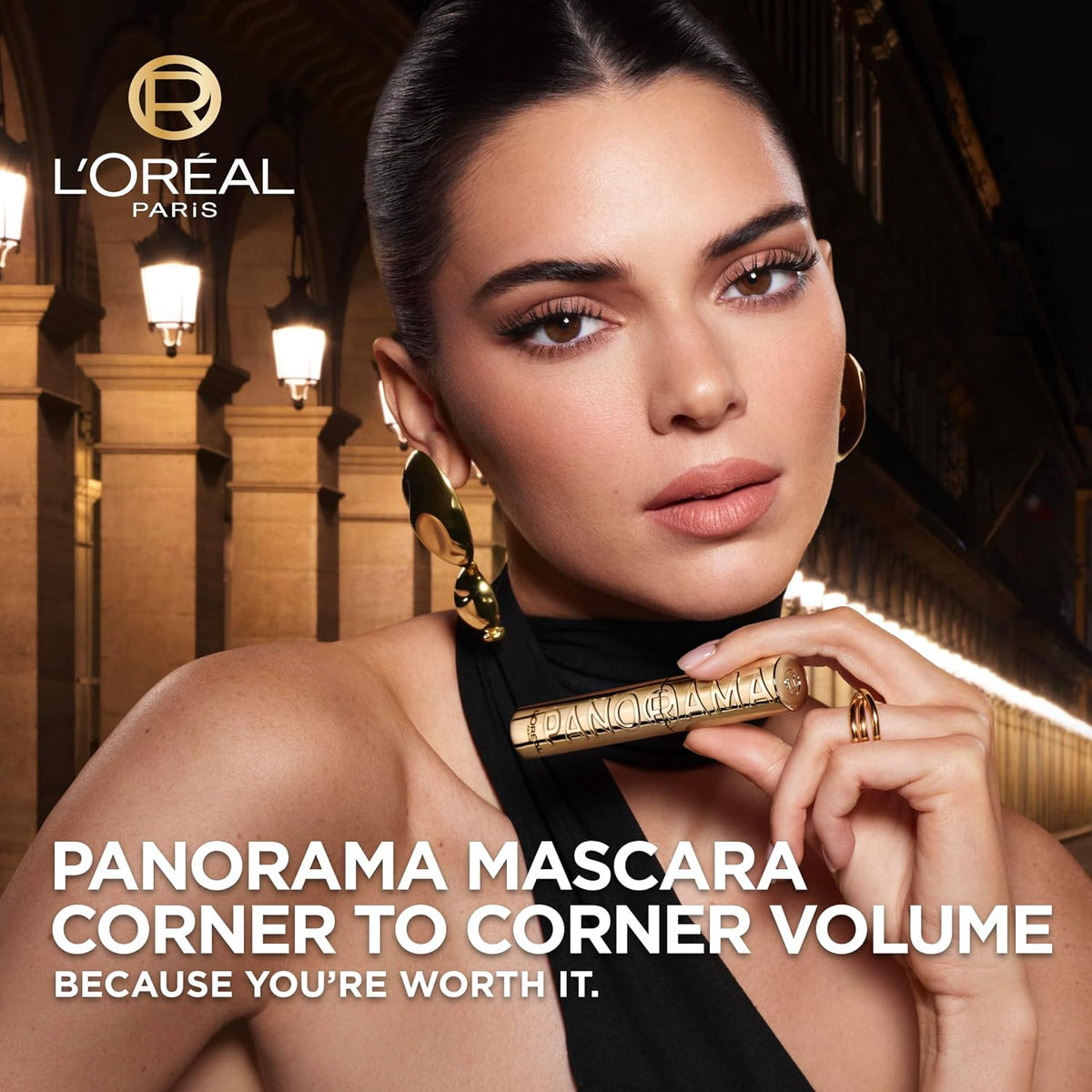 L'Oreal Paris Voluminous Panorama Mascara gold tube design