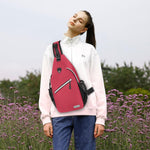 Mosiso unisex chest bag mesh water bottle pockets