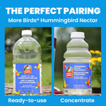 More Birds Bird Health+ Ruby Hummingbird Feeder, Glass Hummingbird Feeders for Outdoors, 4 Feeding Stations, 10 Ounces, Ruby Red - Image 9
