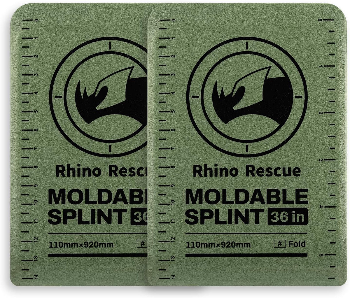 RHINO RESCUE First Aid Moldable Splint 36" X 4.3" Orange-Gray (6, Bundle) | Lightweight Aluminum Splint Emergency Supplies with Bandages Keep Bones in Position for Hiking, Military, HSA/FSA Approved - Image 9