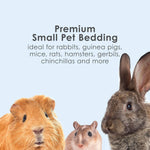 Kaytee small animal bedding back panel instructions label