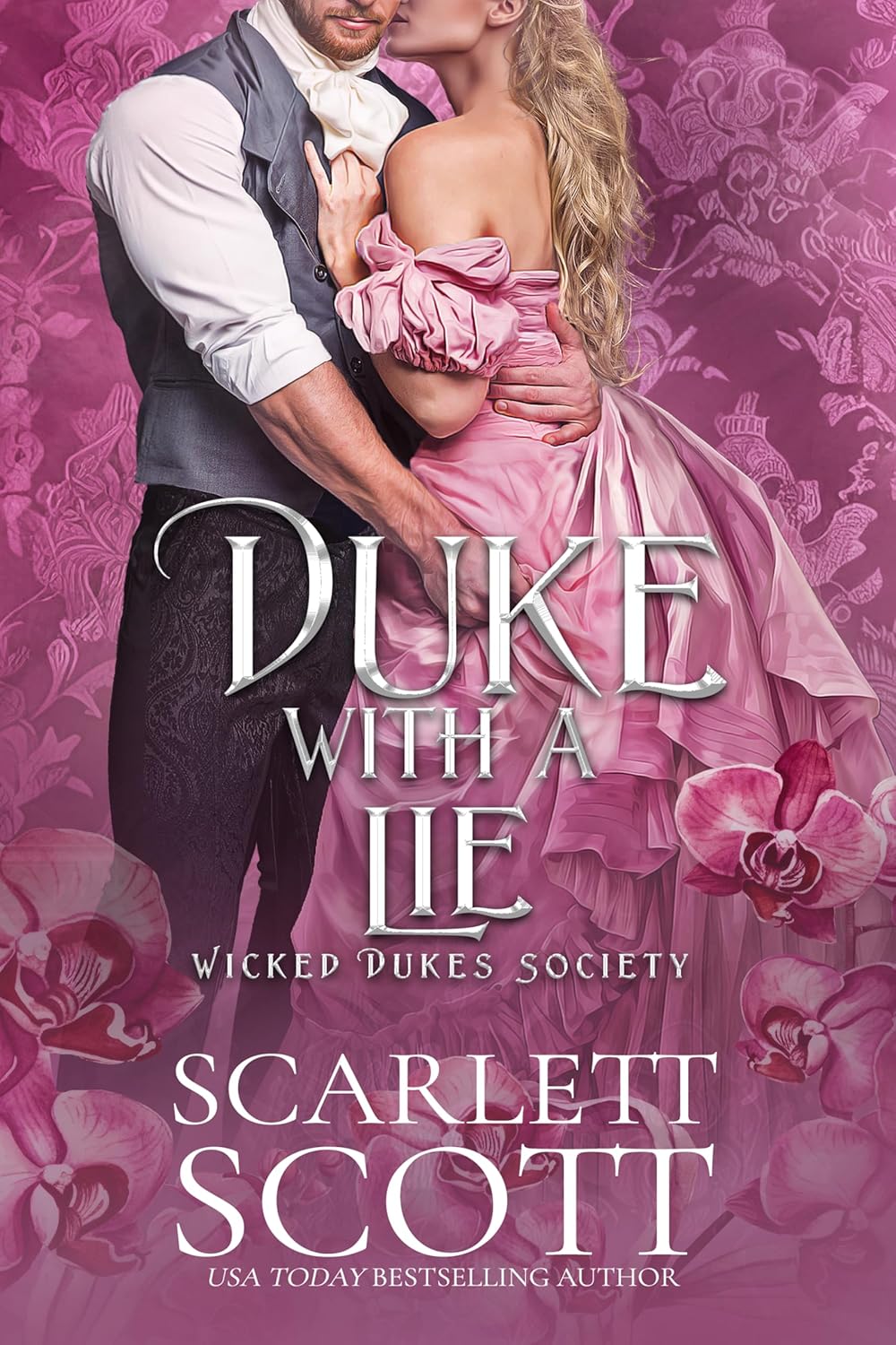 Scarlett Scott Duke with a Lie front cover book view historical romance fiction