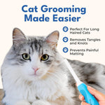 Premium Freshly Bailey pet detangling comb showing solid stainless steel construction for heavy undercoats
