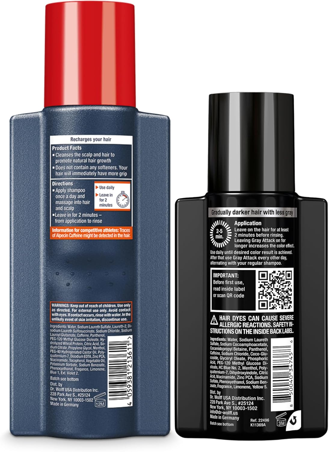 Alpecin C1 caffeine shampoo bottle closeup view