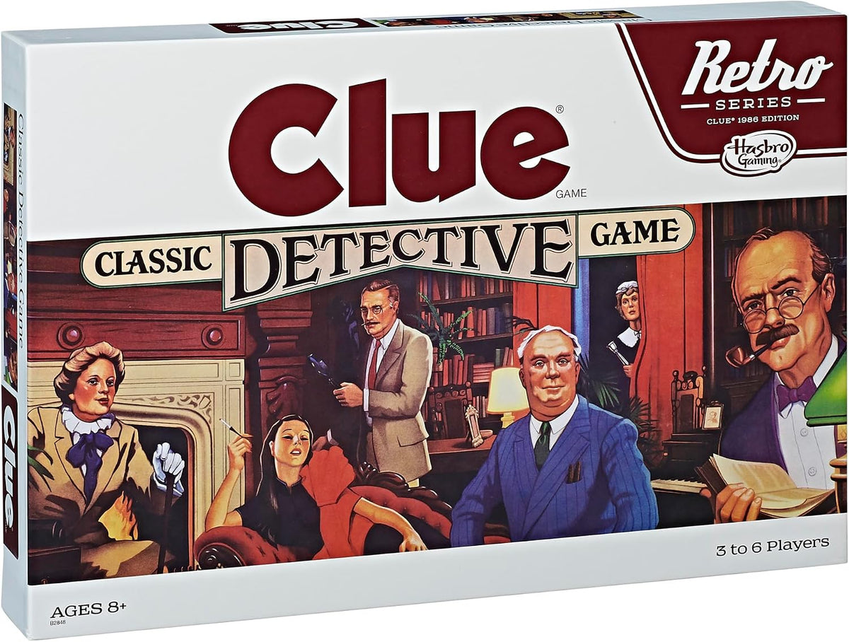 Hasbro Gaming Retro Series Clue 1986 Edition Board Game, Classic Mystery Game for Kids, Family Board Games for 3-6 Players, Ages 8+ (Amazon Exclusive) - Image 11