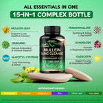 NutraHarmony respiratory support capsules bottle back nutrition facts