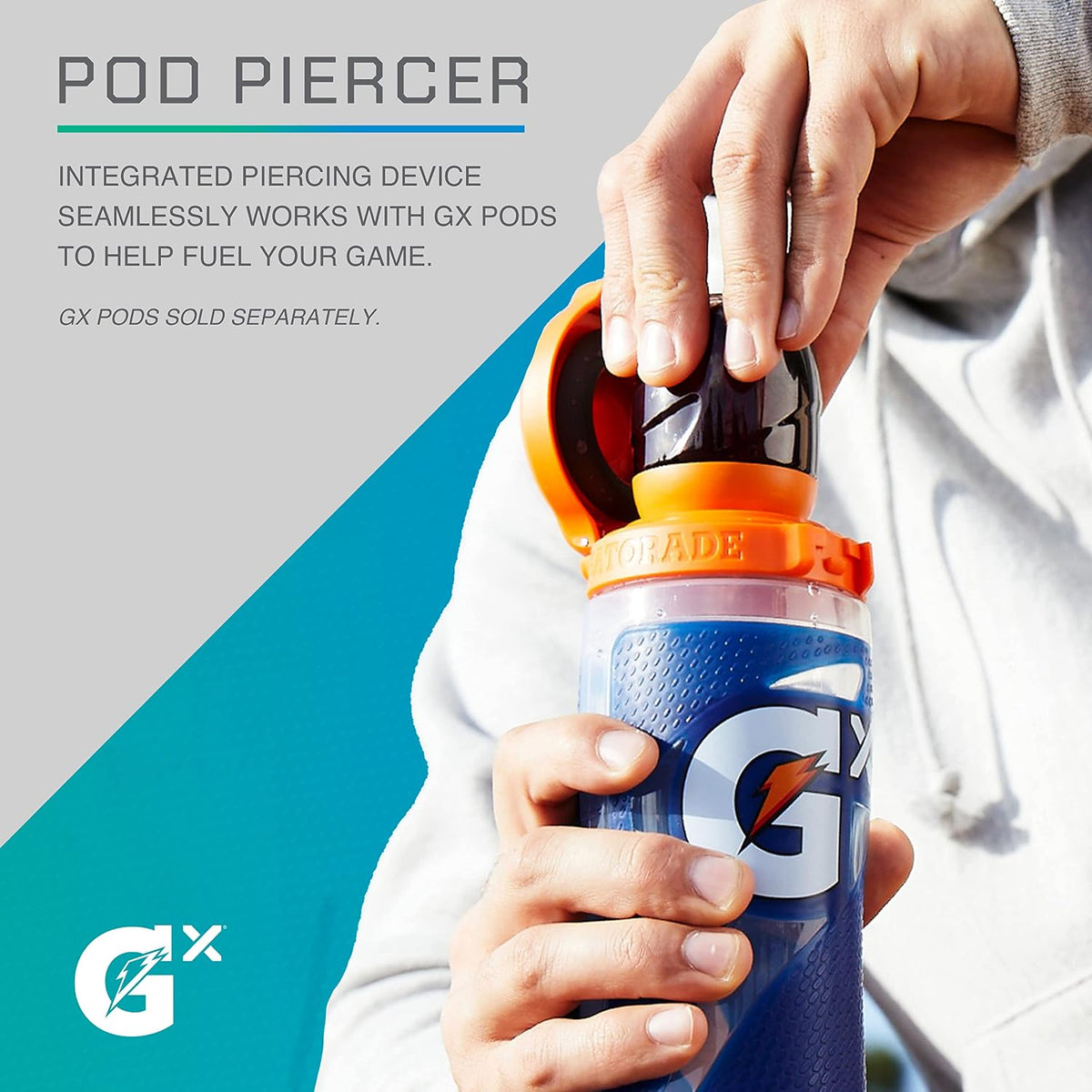 Gatorade black sports bottle lifestyle gym use