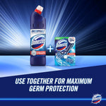 Domestos thick bleach pouring texture demonstration