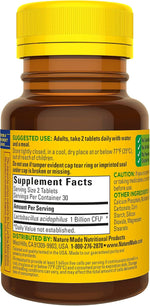 Nature Made Acidophilus Probiotics lifestyle gut health background