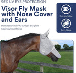 Soft padded edges of Tuffteq horse fly mask