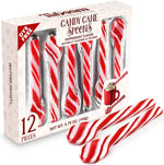Taboom Candy Peppermint Candy Cane Spoons front view pack of twelve