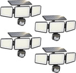 Philips Solar Security Light Outdoor 302 LED 1200lmSolar-Powered Waterproof Wall-Mounted Flood Light w/PIR Motion Sensor, 3 Heads, IP65 Waterproof, 3 Modes (2 Packs) - Image 9