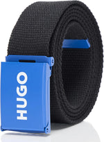 HUGO logo buckle belt front view