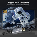 Benfei displayport to hdmi cable connected to desktop monitor