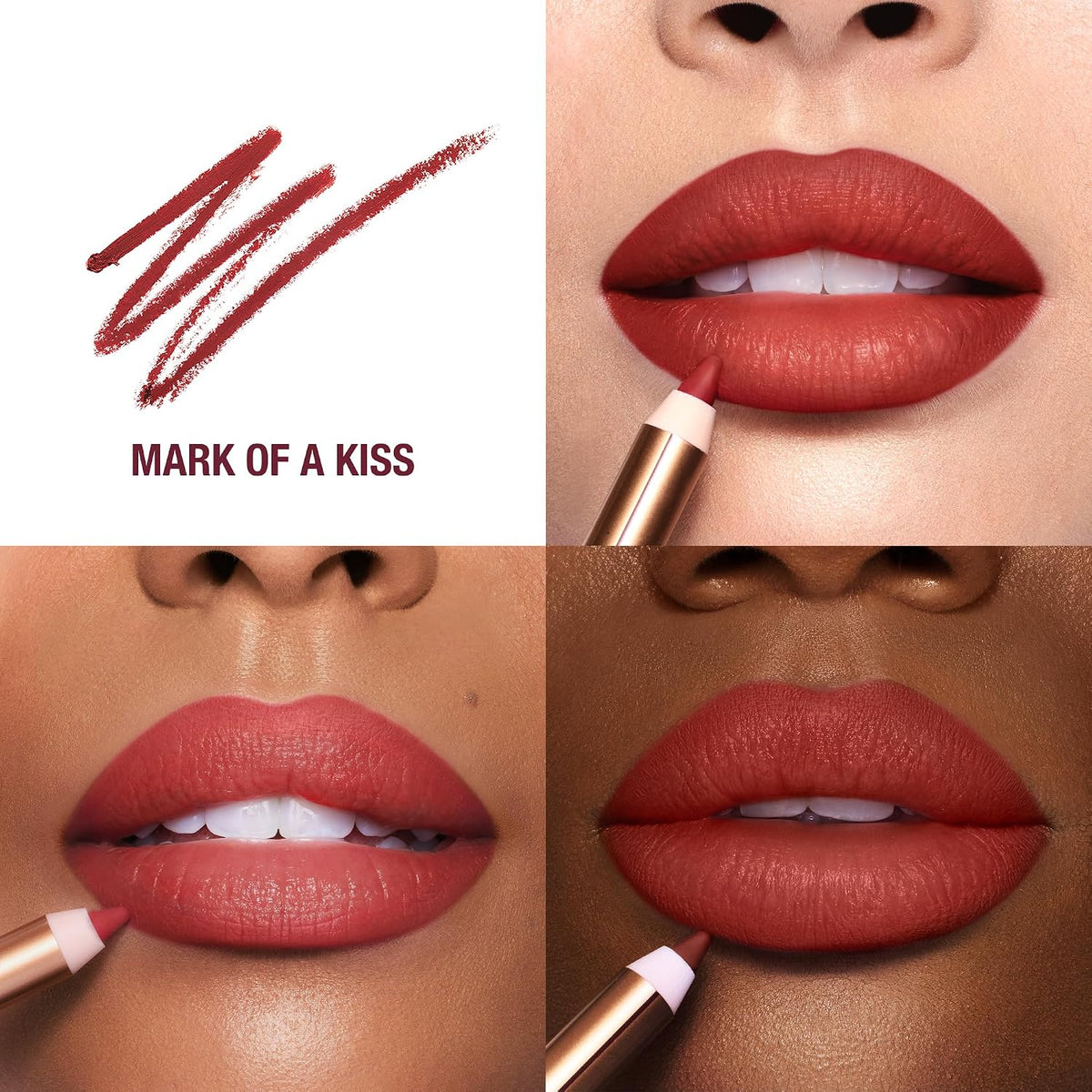 Charlotte Tilbury long lasting waterproof lip pencil in rose gold packaging