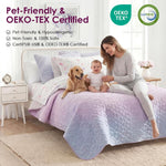 Schnauzer Home bedspread pattern close up detail