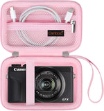 Canboc hard travel case front view pink camera pouch
