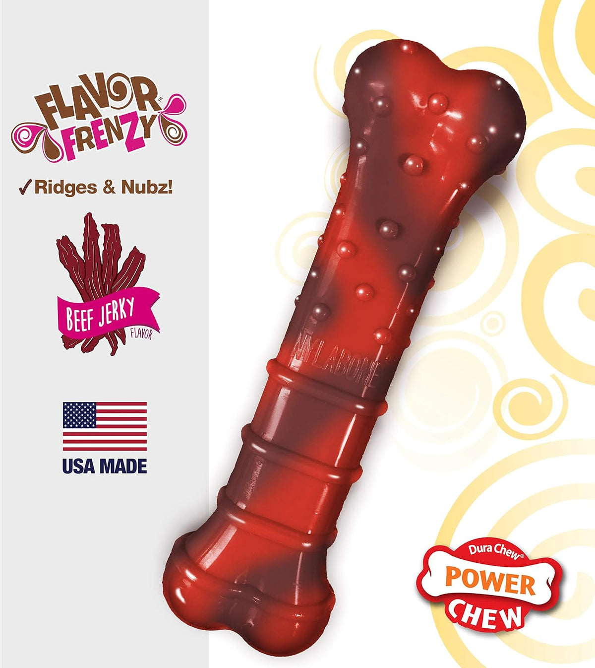 Nylabone durable nylon dog toy for aggressive chewers