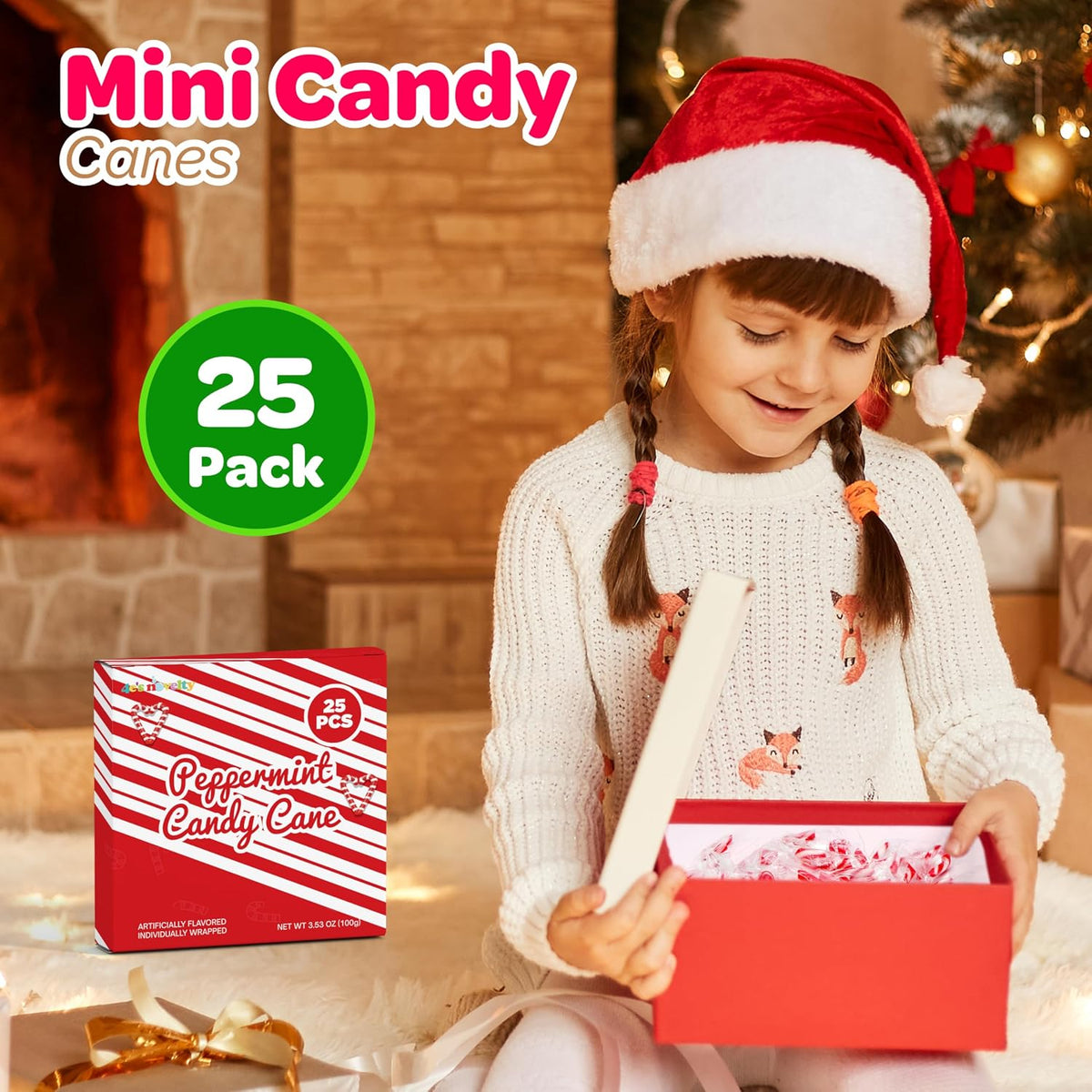 Festive Christmas candy assortment for party favors