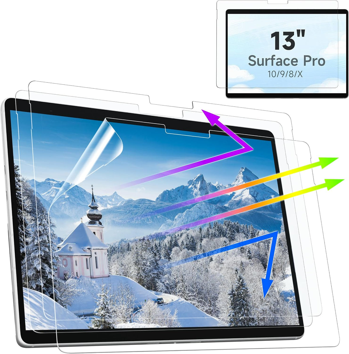 Mao Yeye paper screen protector front view for Surface Pro