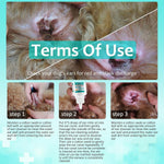 Navna ear mite remedy liquid details showing fluid ounce size