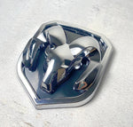 Autogem chrome RAM grille emblem front view truck accessory
