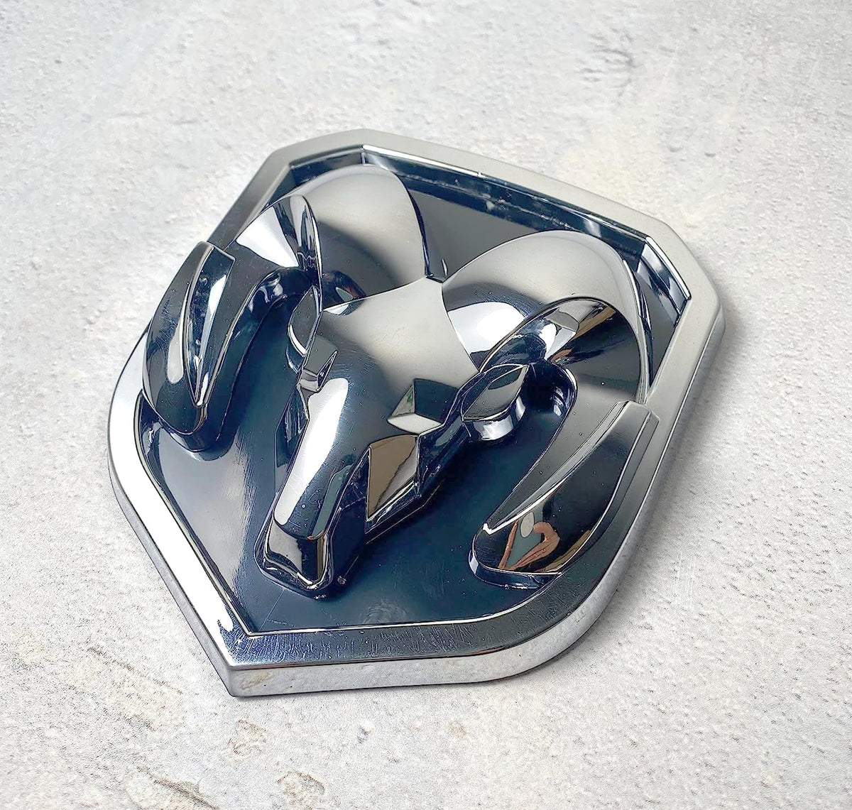Autogem chrome RAM grille emblem front view truck accessory