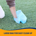 Durable and leak proof pet waste bag containing waste securely.