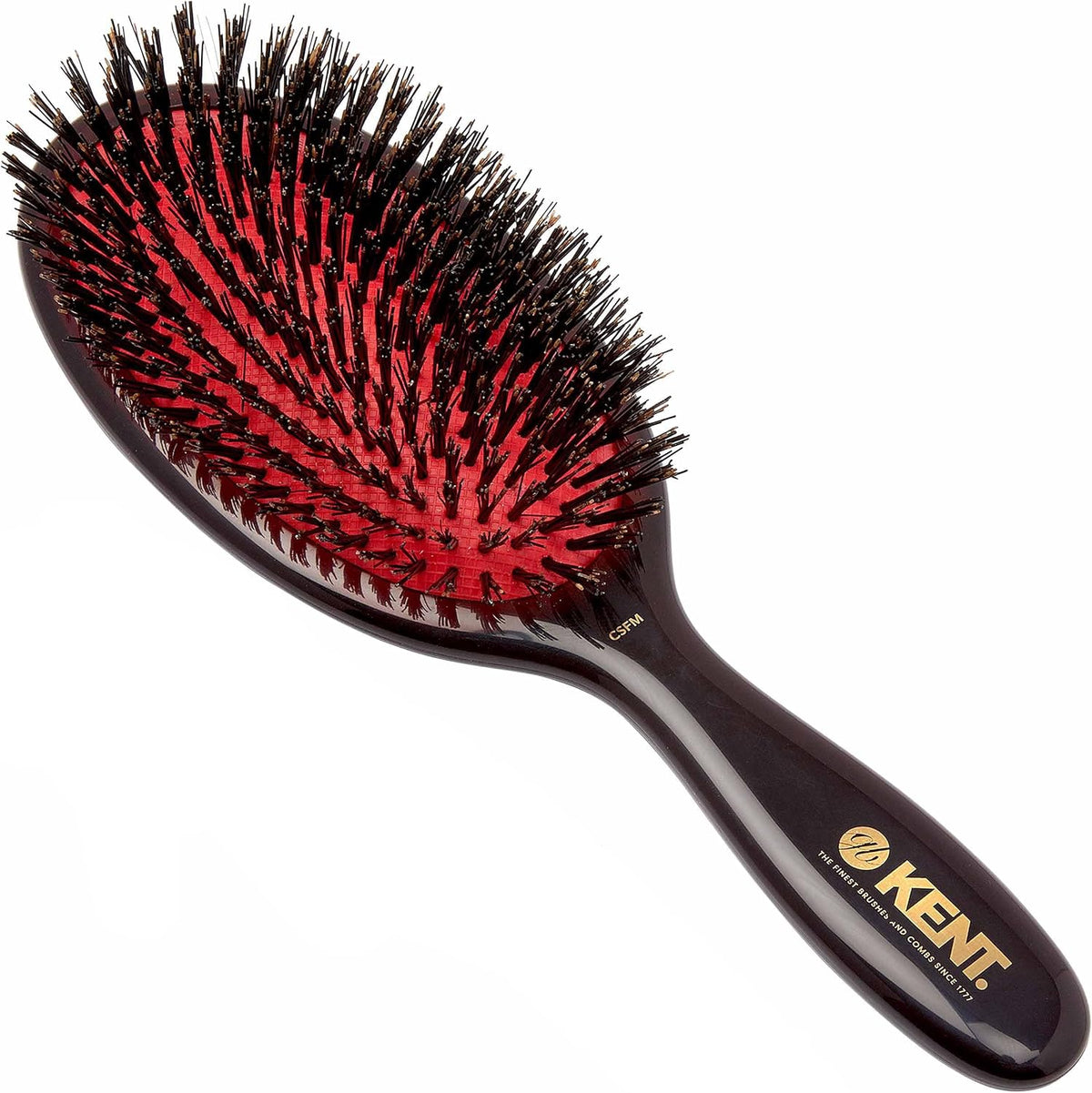 Kent Classic Shine bristle hair brush front view