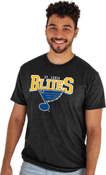 Blue 84 NHL Unisex-Adult NHL Officially Licensed T-Shirt Heathered Black - Image 14