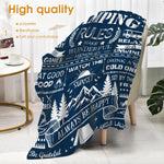 Hohoto ghost pattern blanket close up fabric texture