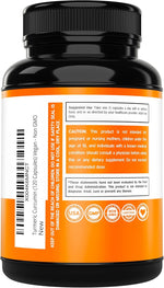 Close up of Dorado Nutrition turmeric capsules